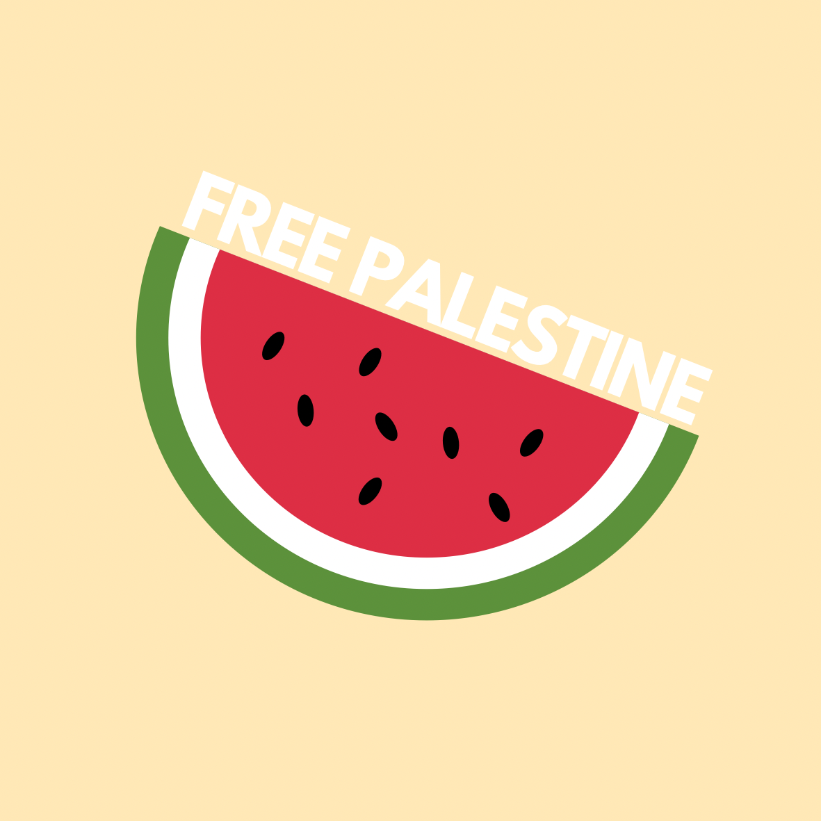 Free Palestinian Bumper Sticker